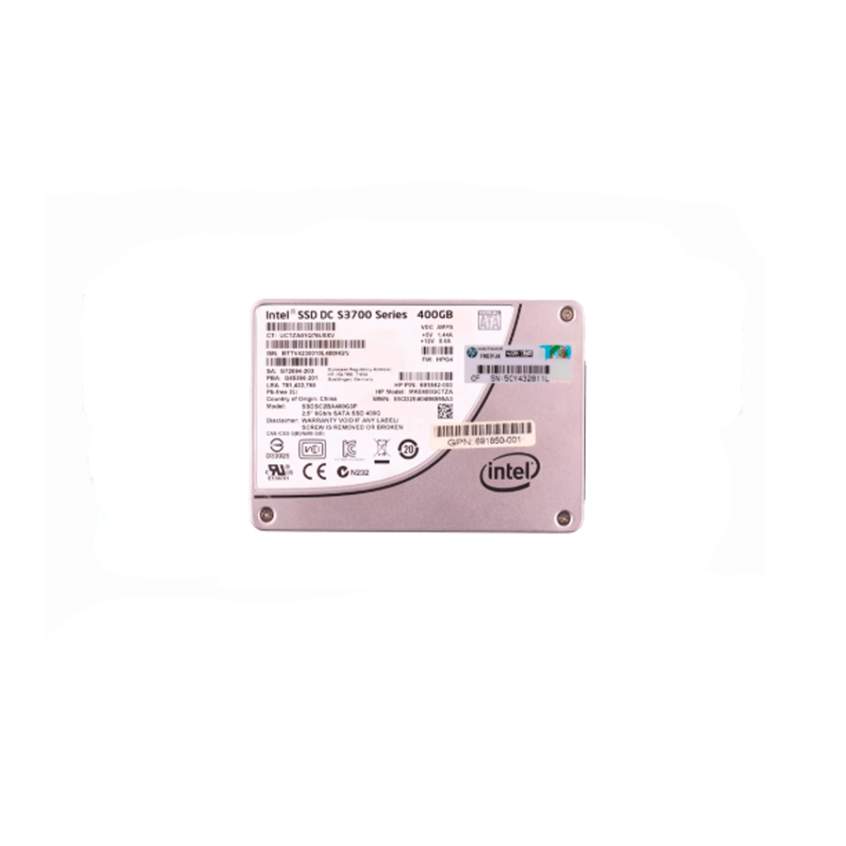 INTEL DC S3700 SERIES SSDSC2BA400G3P 400GB SSD SATA-3 6GB/S 2.5" - Imagen 2