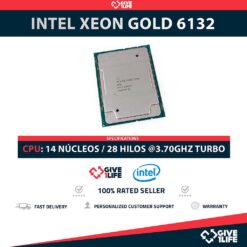 Intel Xeon Gold 6132 14 Núcleos 28 Hilos @3.70GHz Turbo 19.25 MB L3 Cache