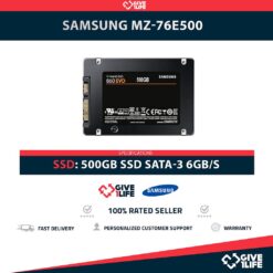 SAMSUNG MZ-76E500 SSD 500GB 2.5″ SATA 6GB/S