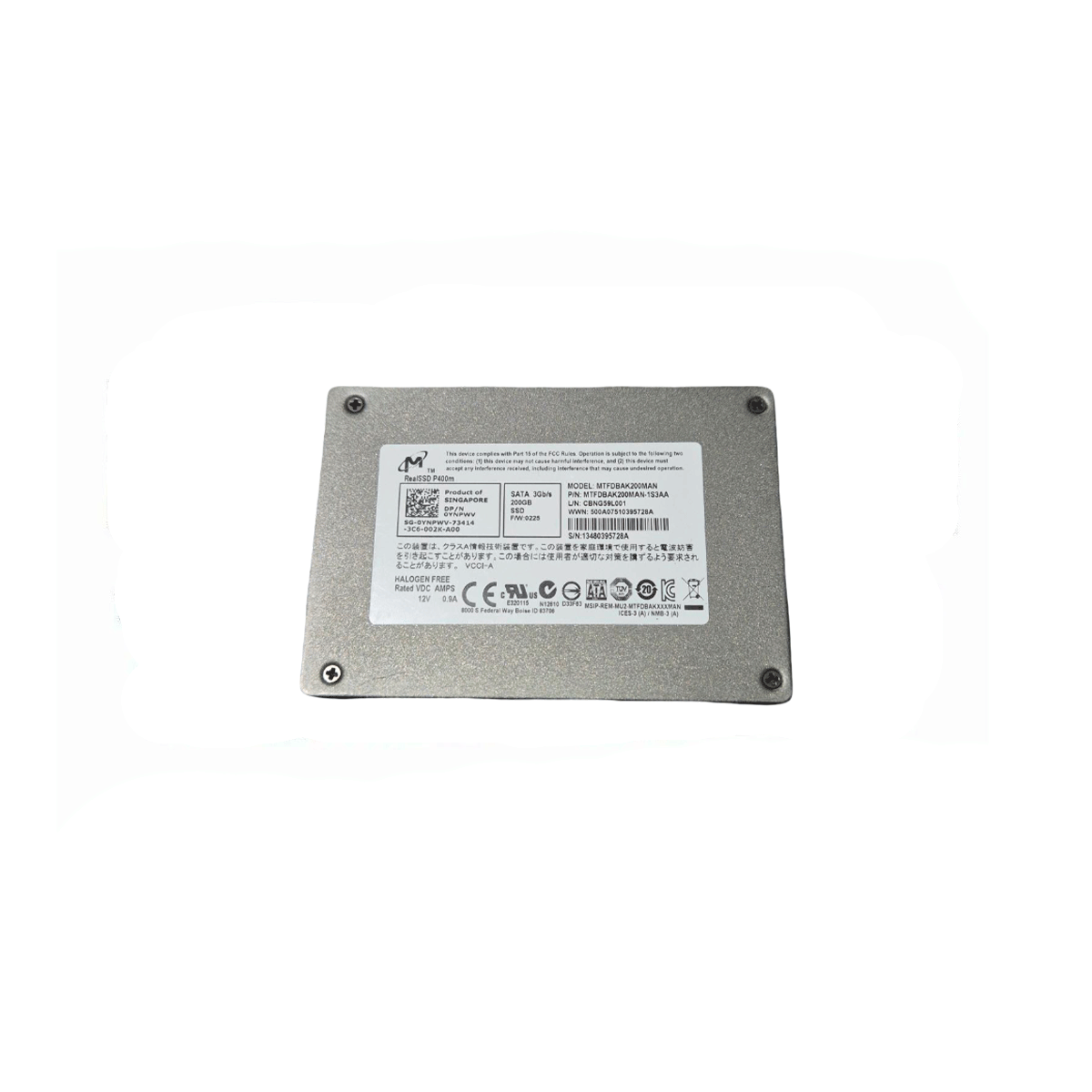 MICRON MTFDBAK200MAN SSD 200GB 2.5" SATA 3GB/S - Imagen 2