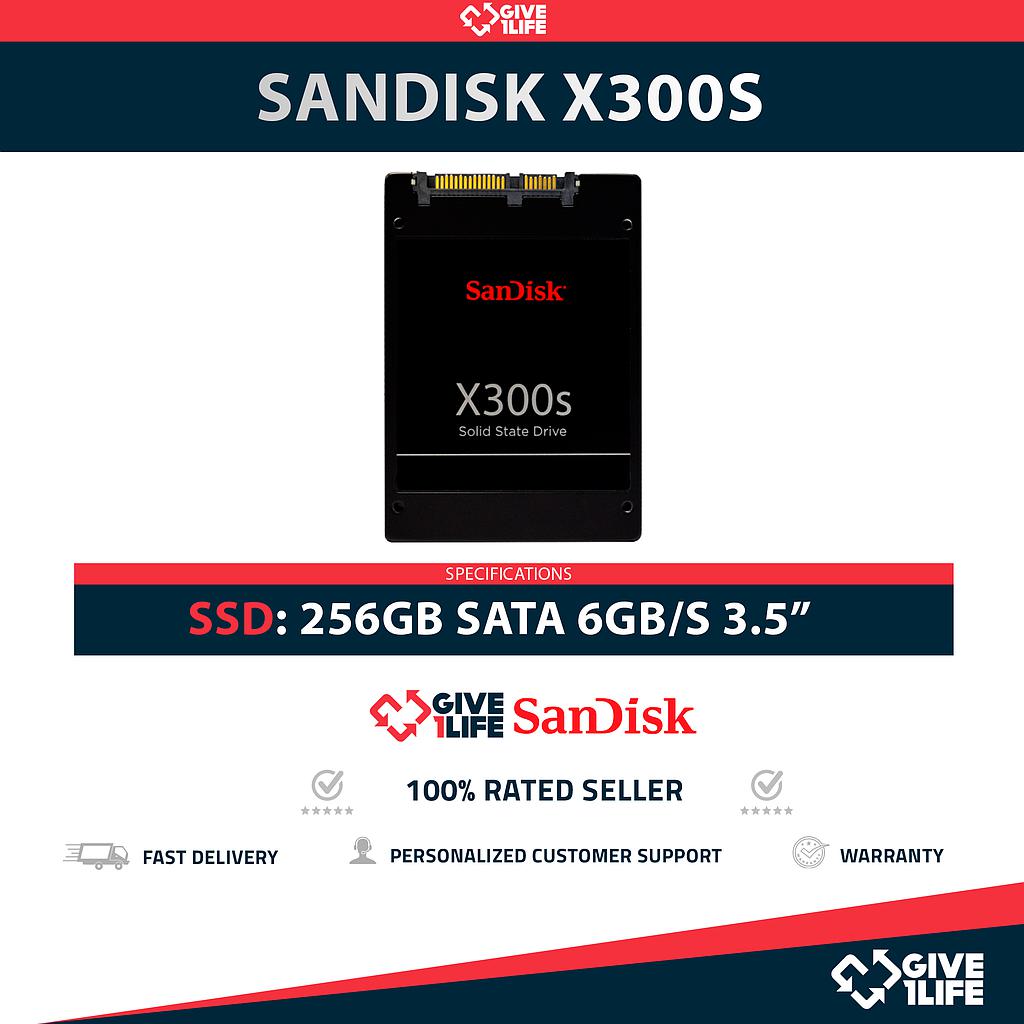 SANDISK X300S SSD 256GB 2.5″ SATA 6GB/S