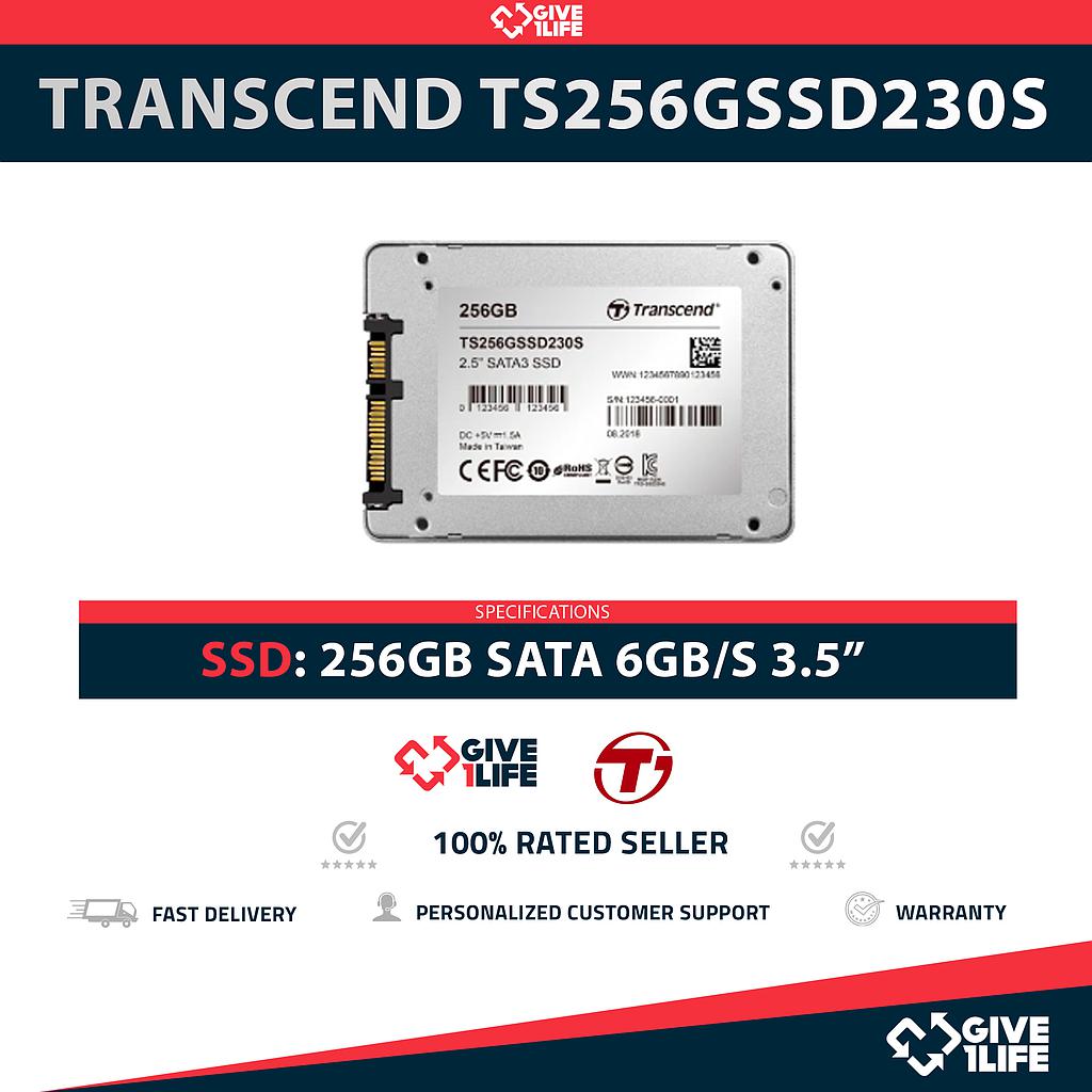 TRANSCEND TS256GSSD230S SSD 256GB 2.5″ SATA 6GB/S