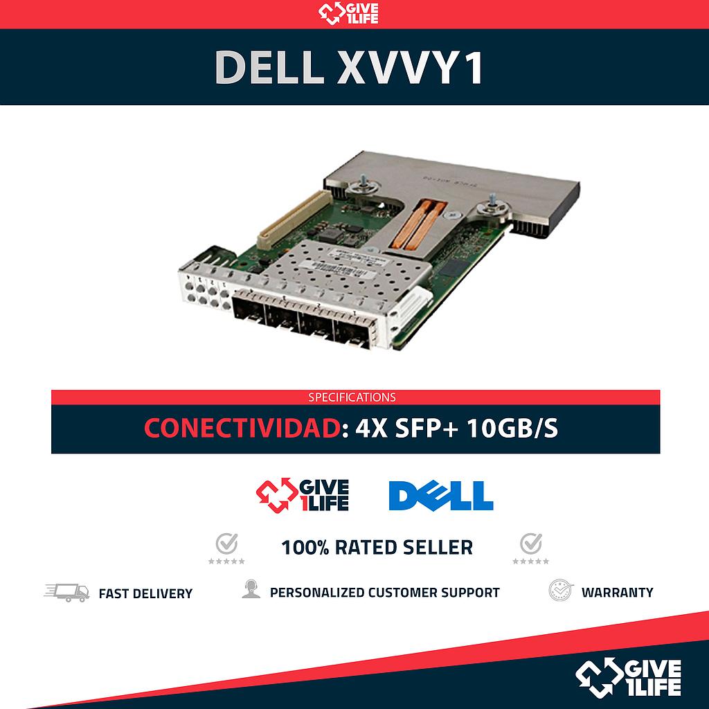 DELL Tarjeta de Red Daughter XVVY1 4x Puertos SFP+ 10GB/s