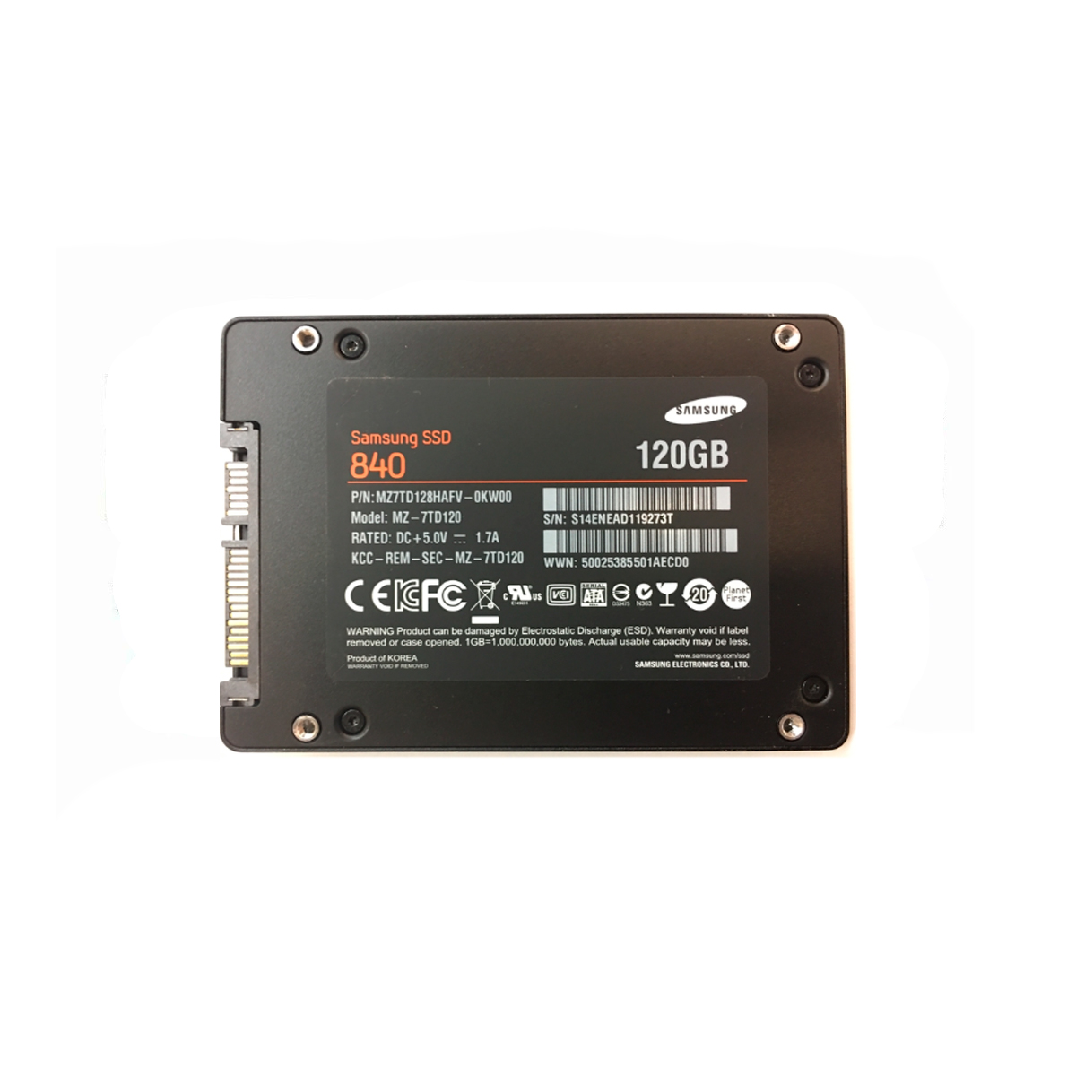SAMSUNG MZ7TD128HAFV SSD 120GB 2.5″ SATA 6GB/S - Imagen 2