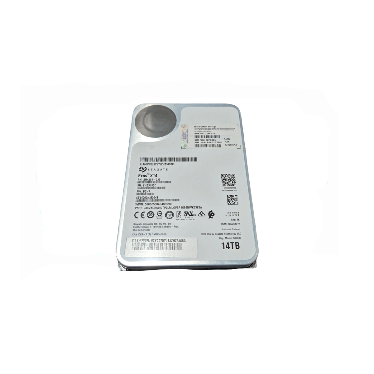SEAGATE ST14000NM0048 14TB HDD SAS-3 12GB/S 7.200 RPM 256MB CACHE 3.5" - Imagen 2