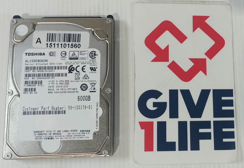 TOSHIBA AL15SEB060N 600GB HDD 2.5" SAS-3 12GB/S 10K 128MB CACHÉ - Imagen 3