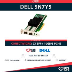 DELL Intel 5N7Y5 X710-DA2 2x 10GB/s SFP+ PCI Express Perfil Corto