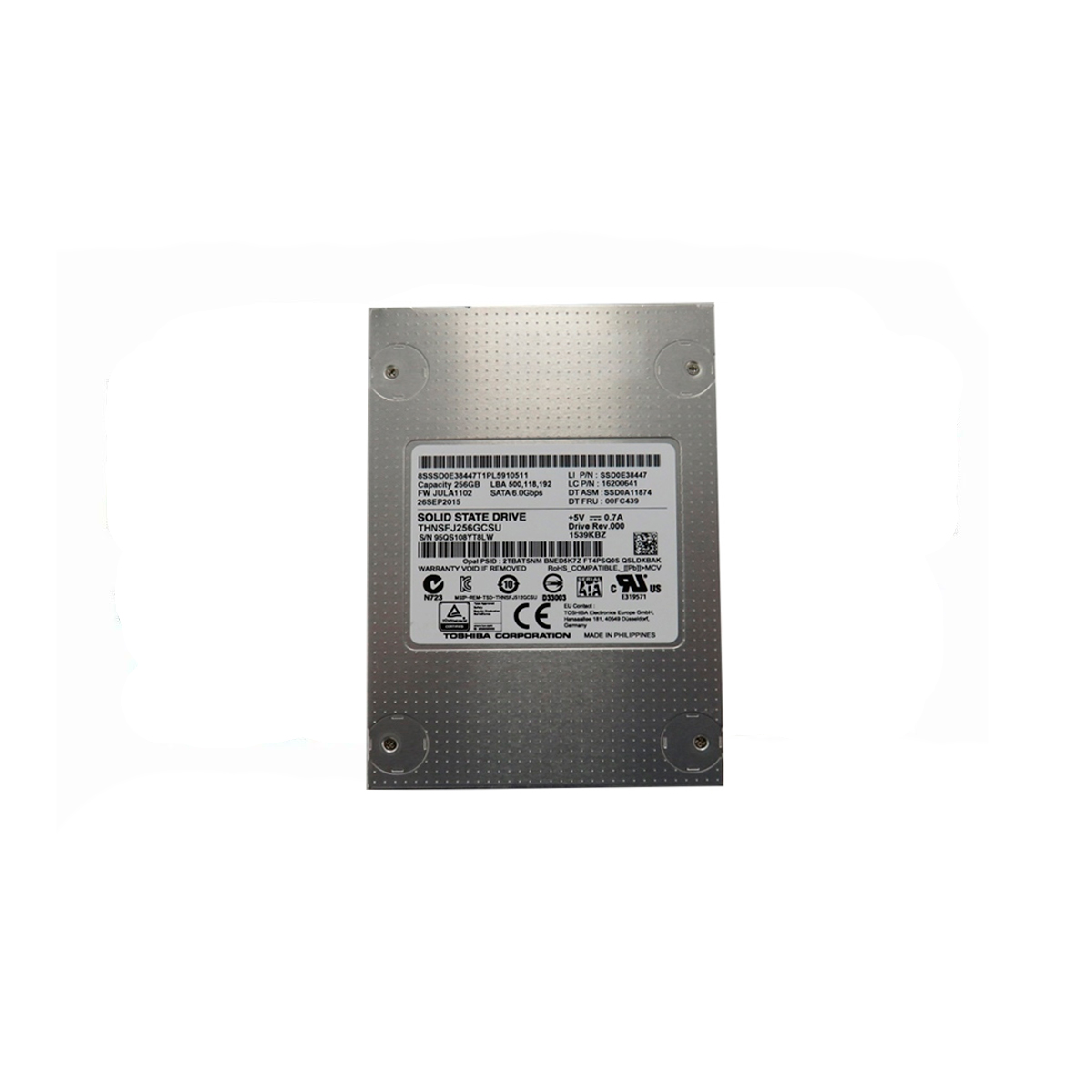 TOSHIBA THNSFJ256GCSU SSD 256GB 2.5″ SATA 6GB/S - Imagen 2