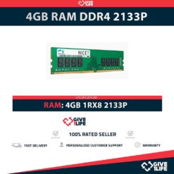 4GB 1Rx8 PC4-2133P DDR4 RAM REGISTRADA - ESPECIAL SERVIDOR