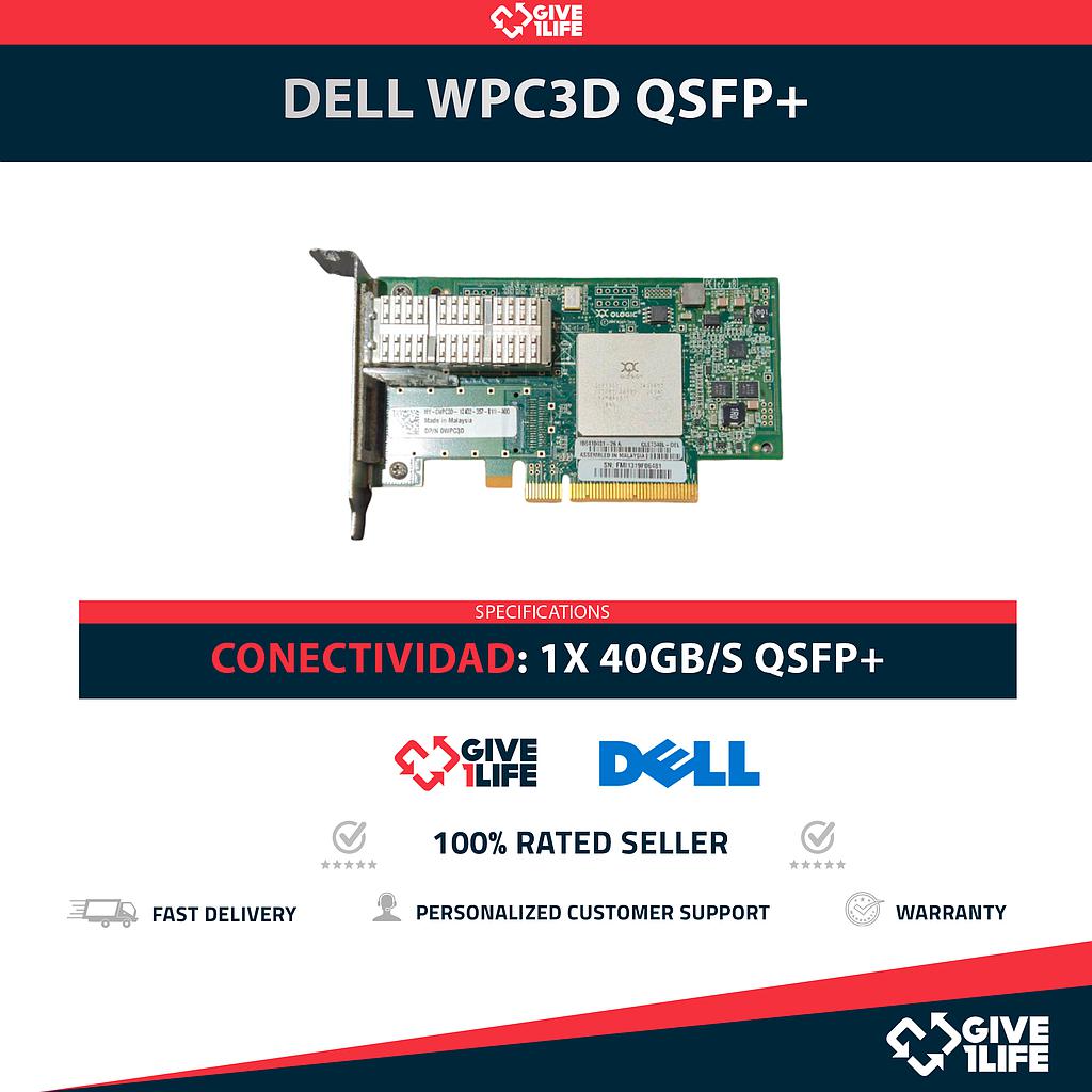 DELL WPC3D QSFP+ 1 PUERTO 40GB/S PCI-E Perfil Corto