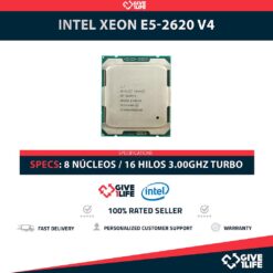 Intel Xeon E5-2620 V4 (8 Núcleos/ 16 Hilos) @3.00GHz Turbo Speed