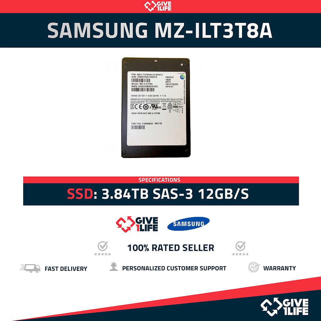 Samsung PM1643 MZ-ILT3T8A SSD 2.5" 3.84TB SAS-3 12GB/s