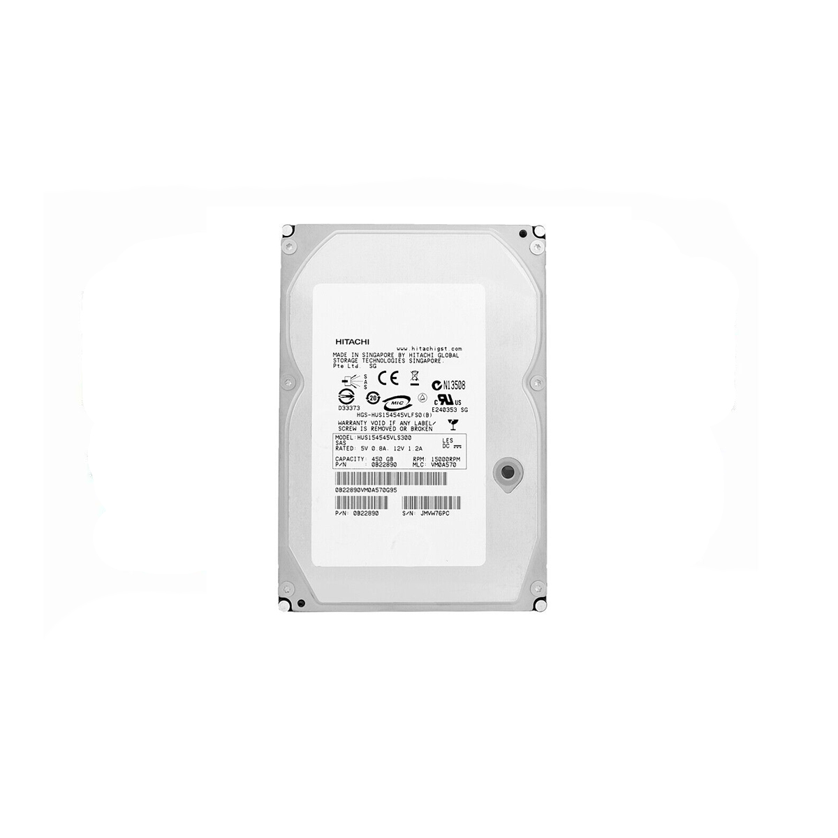HITACHI HUS154545VLS300 450GB HDD 3.5" SAS-3 12GB/S 15K RPM 16MB CACHÉ - Imagen 2