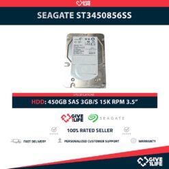 SEAGATE ST3450856SS 450GB HDD 3.5" SAS 3GB/S 15K RPM 16MB CACHÉ