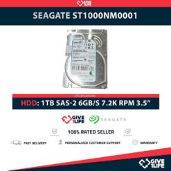 SEAGATE ST1000NM0001 1TB HDD 3.5" SAS-2 6GB/S 7.2K 64MB