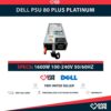 DELL 1600W 80 PLUS FUENTE DE ALIMENTACION PARA SERIE 40