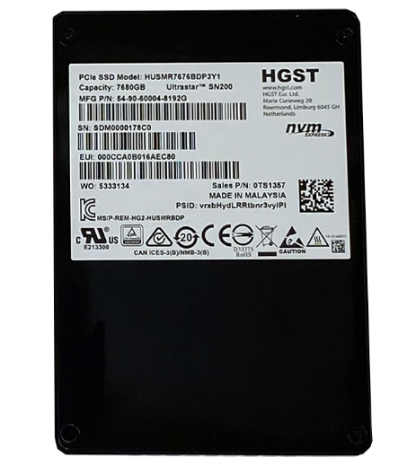 HITACHI HUSMR7676BDP3Y1 7.68TB SSD NVMe 2.5" SFF 32GB/S - Imagen 3