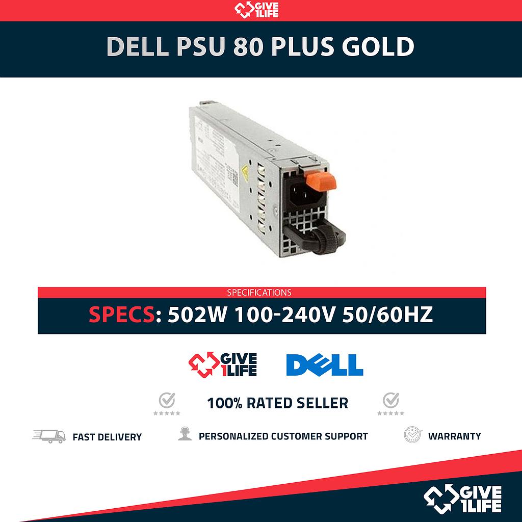DELL 502W 80 PLUS FUENTE DE ALIMENTACION PARA R610, NX3600, NX3610