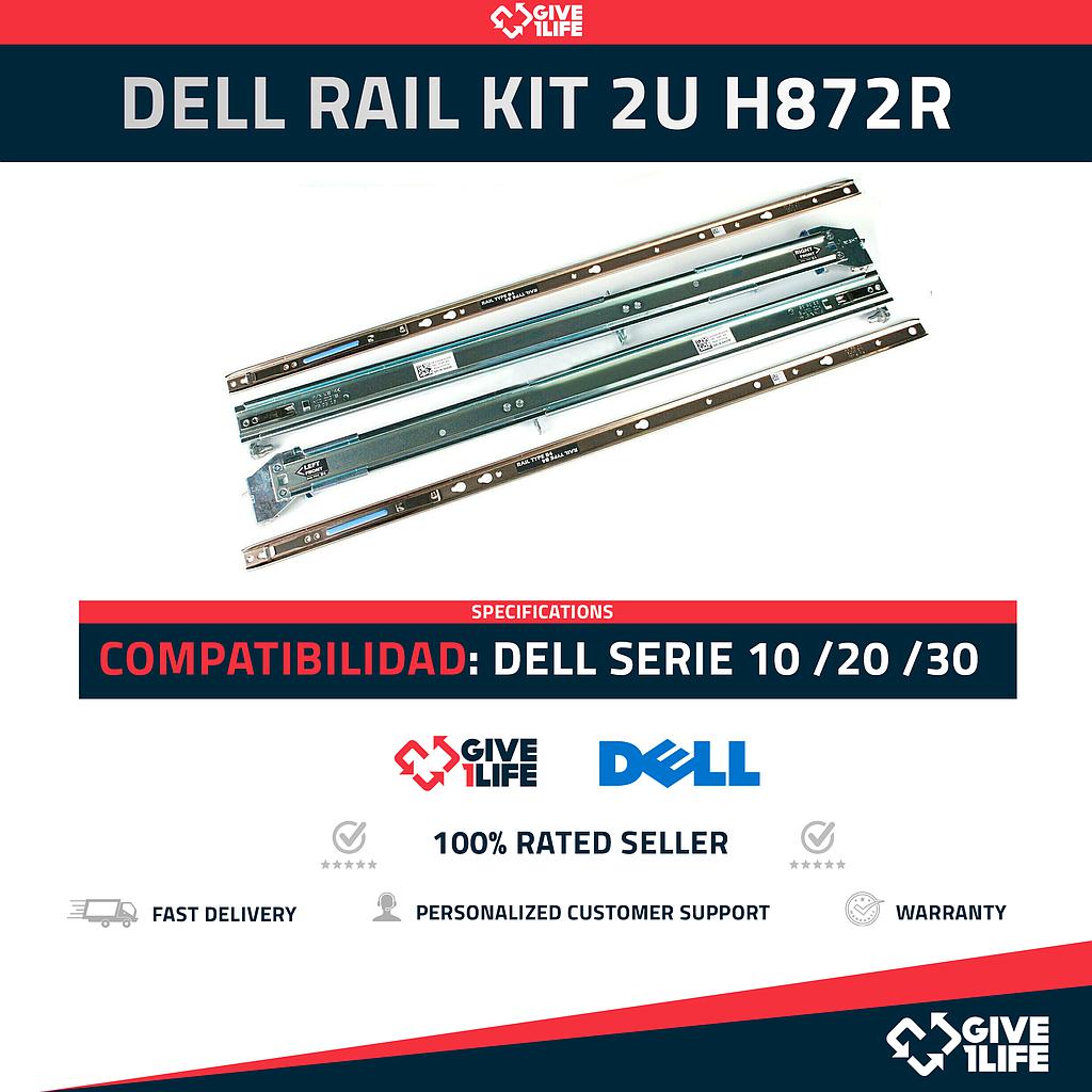 DELL RAIL KIT 2U R720 R730...H872R, J642R, D927R, K586R - ¡NUEVO! - SERVIDOR