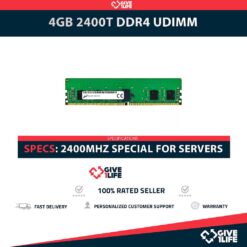 4GB 1Rx8 PC4-2400T UDIMM DDR4 RAM