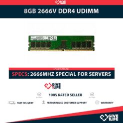 8GB 1Rx8 PC4-2666V UDIMM DDR4 RAM