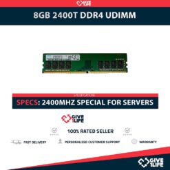 8GB 1Rx8 PC4-2400T UDIMM DDR4 RAM