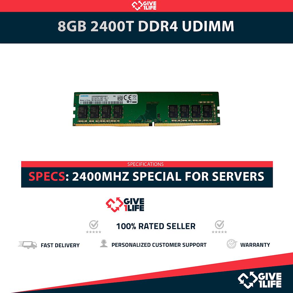 8GB 1Rx8 PC4-2400T UDIMM DDR4 RAM