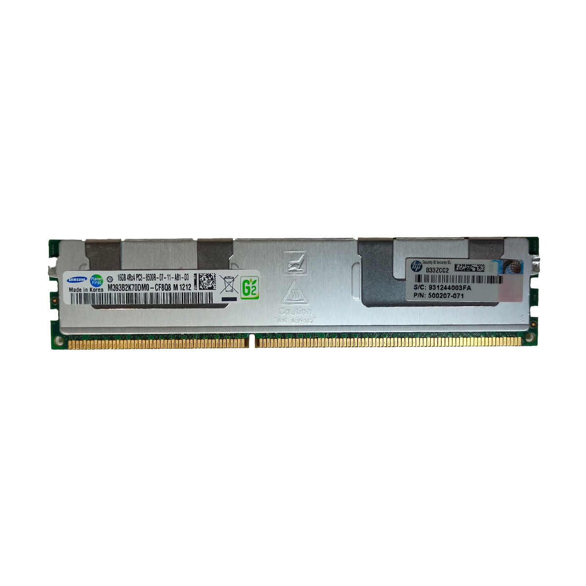 16GB 4Rx4 PC3-8500R DDR3 RAM REGISTRADA ESPECIAL PARA SERVIDOR - Imagen 2
