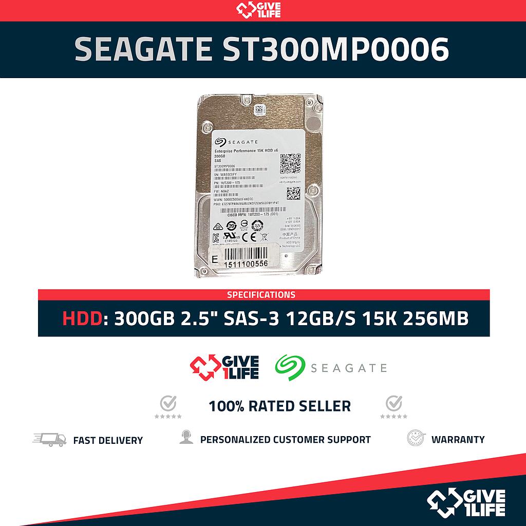 SEAGATE ST300MP0006 300GB HDD 2.5" SAS-3 12GB/S 15K 256MB