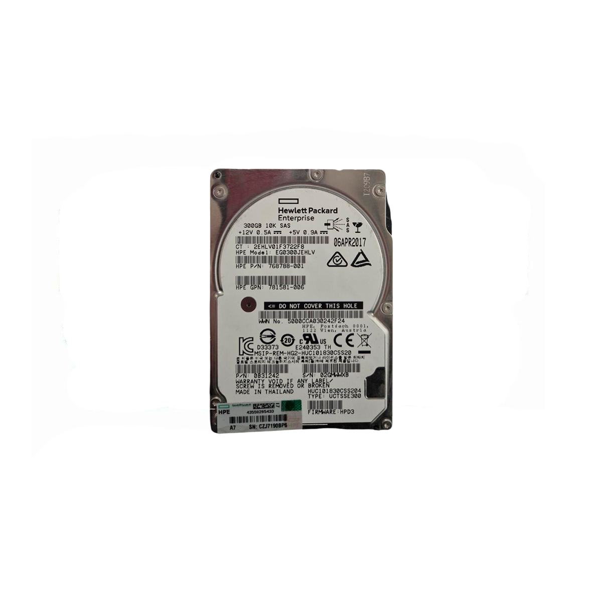 HP HUC1830CSS204 300GB HDD 2.5" SAS-3 12GB/S 10.5K 128MB - Imagen 2