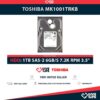 TOSHIBA MK1001TRKB 1TB HDD 3.5" SAS-2 6GB/S 7.2K 16MB