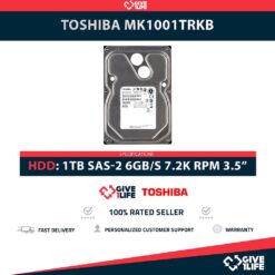 TOSHIBA MK1001TRKB 1TB HDD 3.5" SAS-2 6GB/S 7.2K 16MB