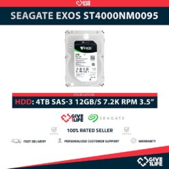 SEAGATE EXOS ST4000NM0095 4TB HDD 3.5" 4KN SAS-3 12GB/S 7.200 RPM 128MB CACHÉ
