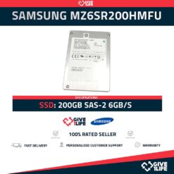 Samsung MZ6SR200HMFU SSD 200GB SAS-2 6GB/s