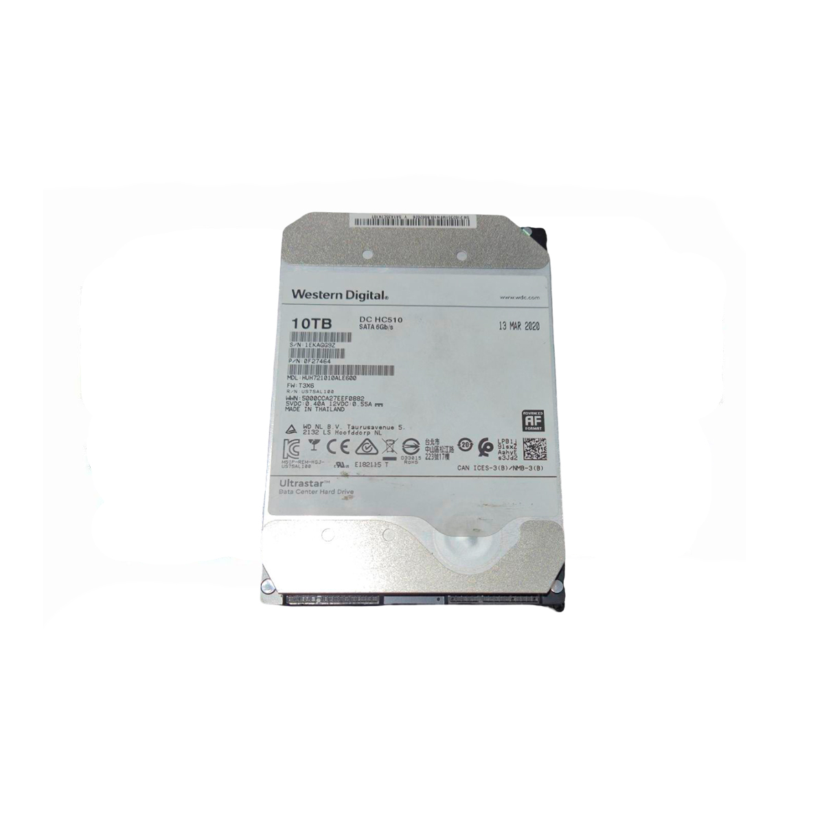 WD HUH721010ALE600 10TB HDD 3.5" SATA 6GB/S 7.2K RPM 256MB - Imagen 2