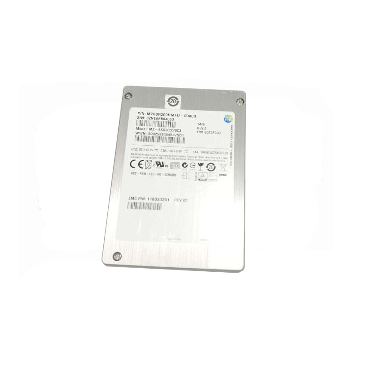Samsung MZ6SR200HMFU SSD 200GB SAS-2 6GB/s - Imagen 2