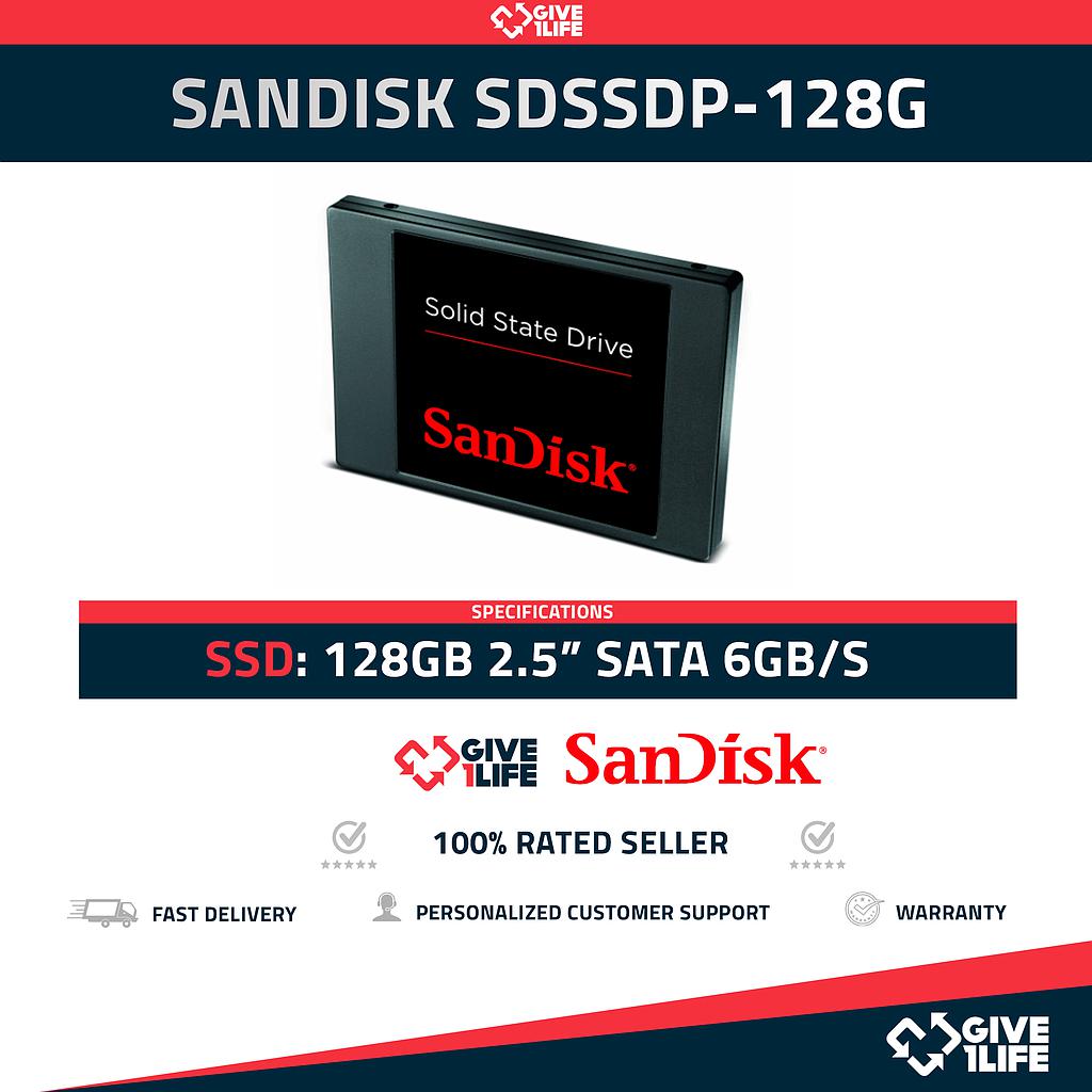 SANDISK SDSSDP-128G SSD 128GB 2.5" SATA 6GB/S
