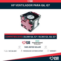 HP VENTILADOR PARA DL380 G6, G7 / DL385 G5, G6, G7 PN: 463172-001 / 496066-001