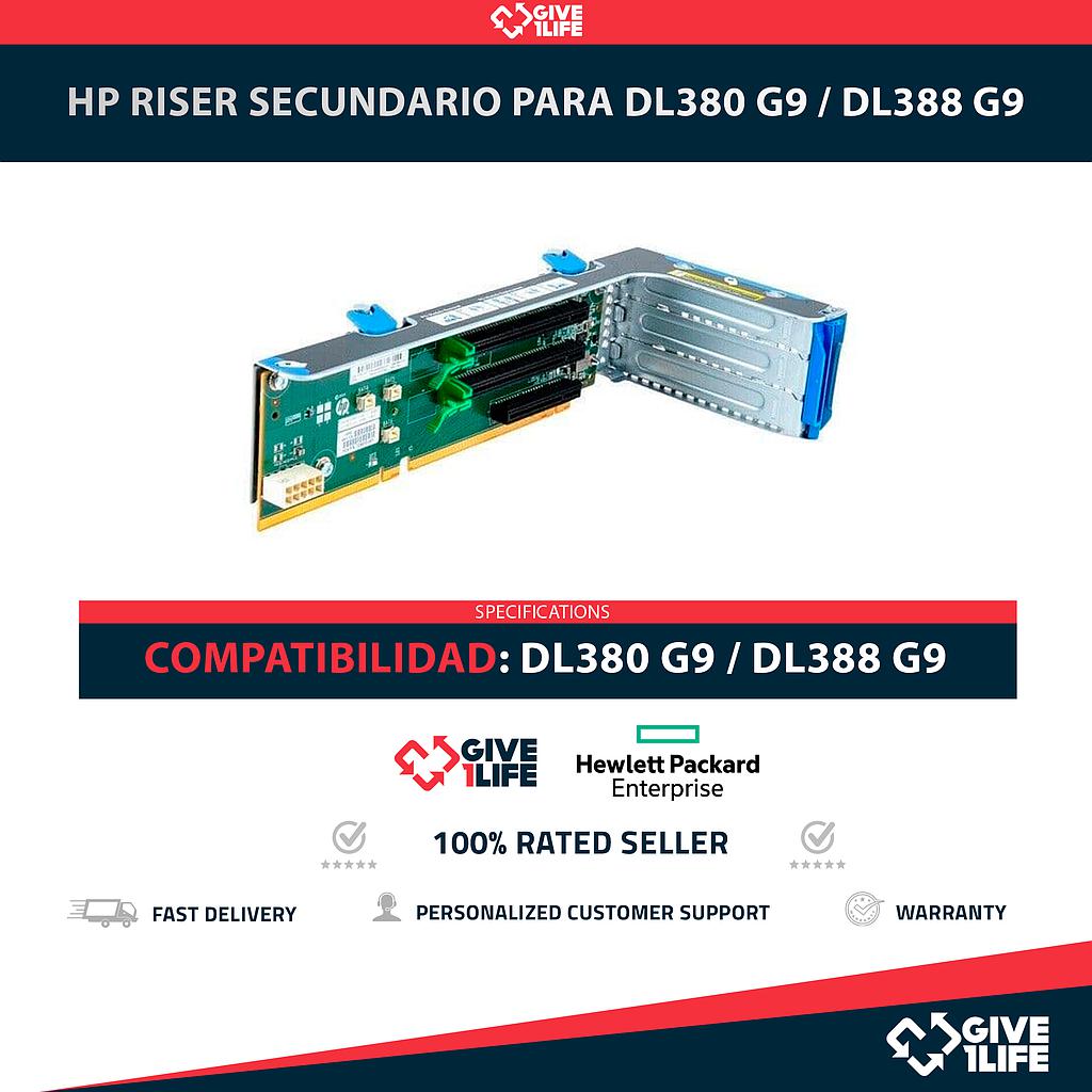 HP RISER SECUNDARIO PARA DL380 G9 / DL388 G9 PN: 777283-001 / 729810-001