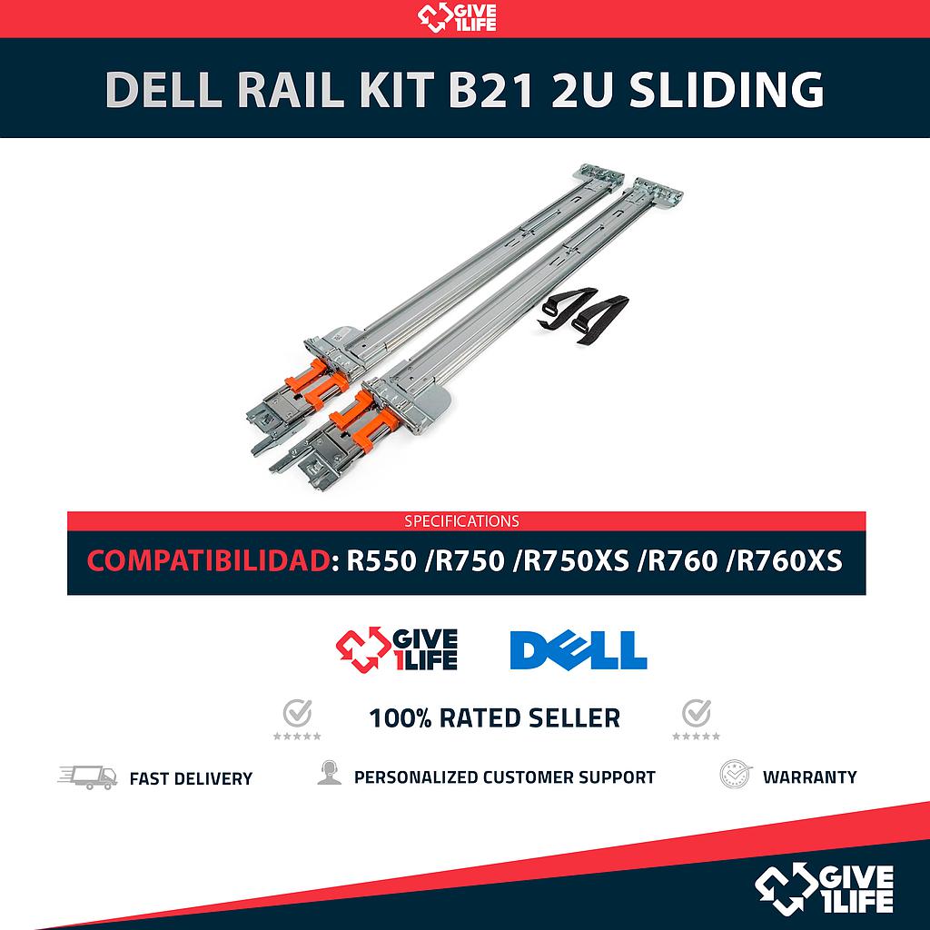 DELL RAIL KIT B21 2U SLIDING PARA R550 /R750 /R750xs /R760 /R760xs PN: DR8H4
