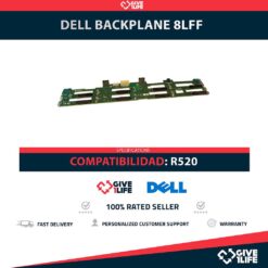 DELL 0XP569 Backplane Frontal 8LFF 8 Bahías de 3.5" para R520