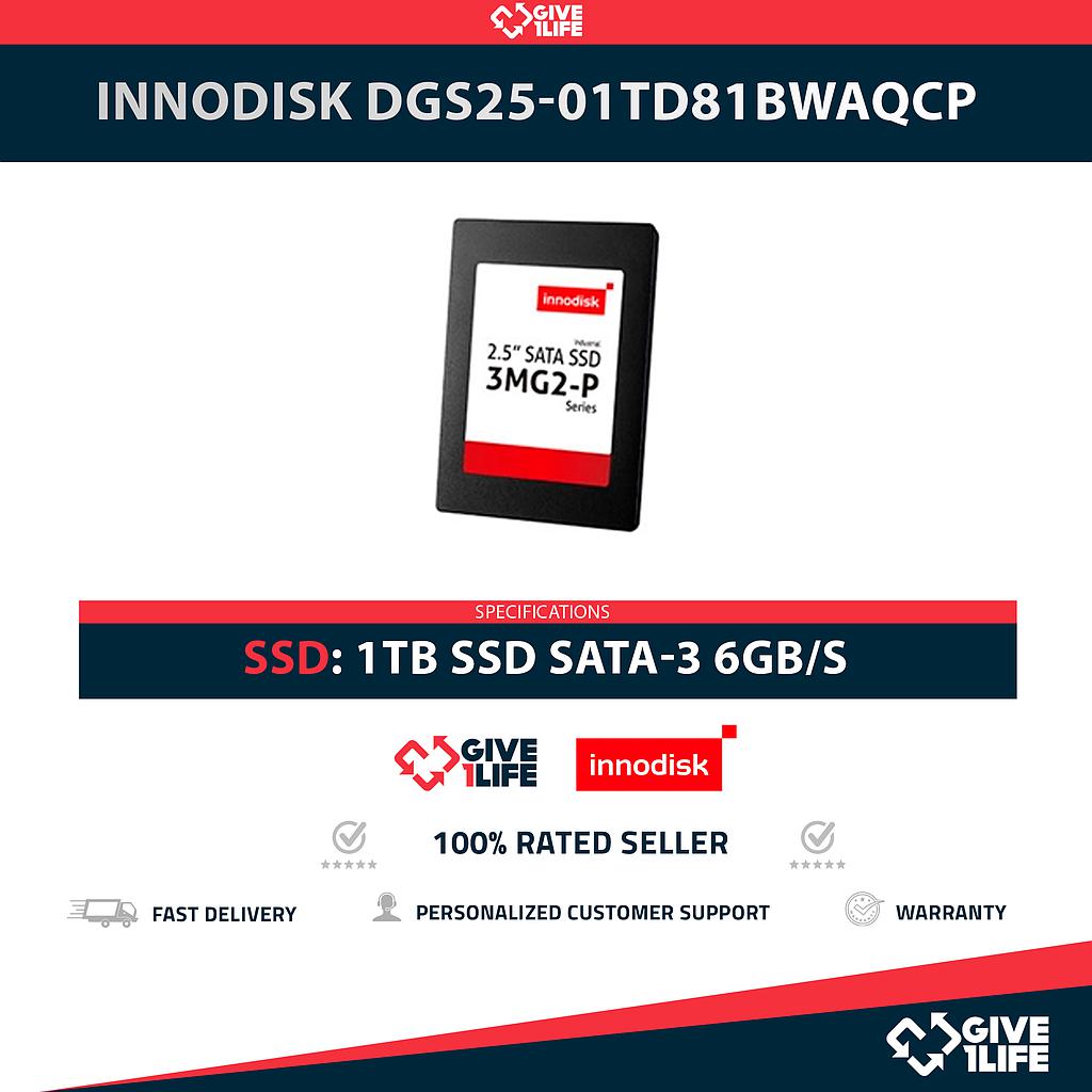 INNODISK DGS25-01TD81BWAQCP 1TB SSD SATA-3 6GB/S 2.5"