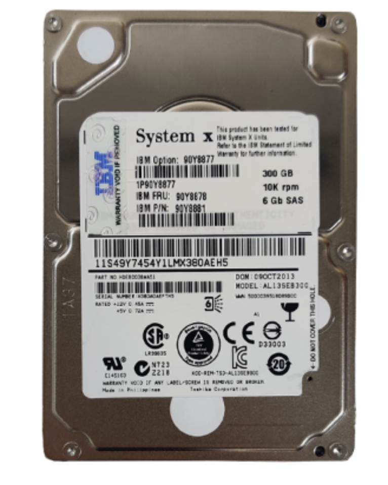 TOSHIBA AL13SEB300 300GB HDD 2.5 SAS-2 6GB/S 10K CACHE 128 - SERVIDORES - Imagen 2