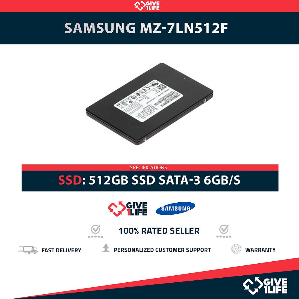 SAMSUNG MZ-7LN512F SSD 512GB 2.5″ SATA 6GB/S