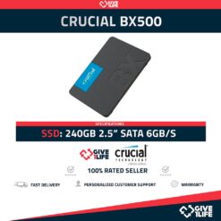 Crucial BX500 SSD 240GB 2.5" SATA 6GB/S