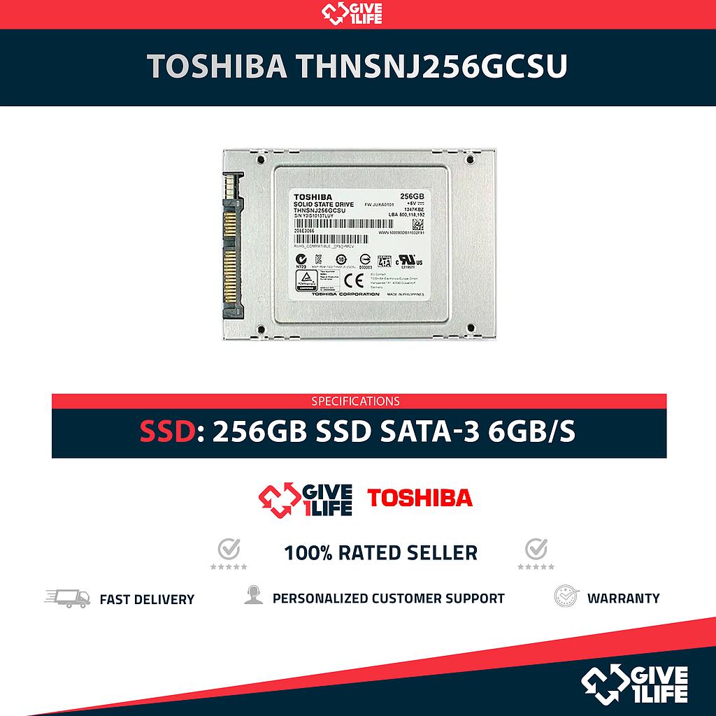 TOSHIBA THNSNJ256GCSU 256GB SSD SATA-3 6GB/S 2.5"