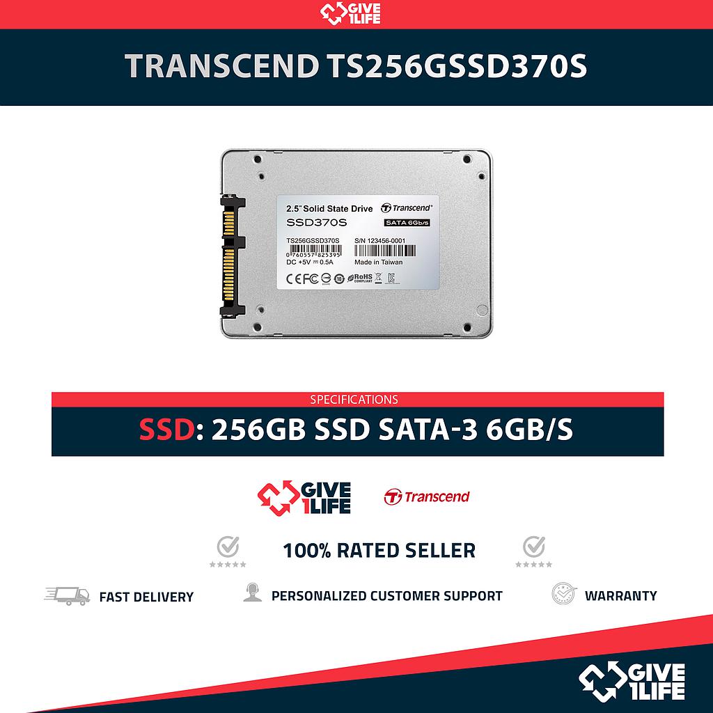 TRANSCEND TS256GSSD370S SSD 256GB 2.5″ SATA 6GB/S