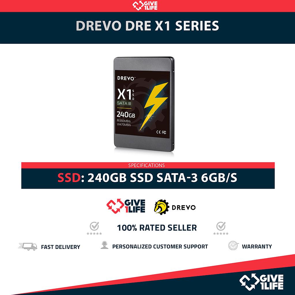 DREVO DRE X1 SERIES SSD 240GB 2.5" SATA 6GB/S