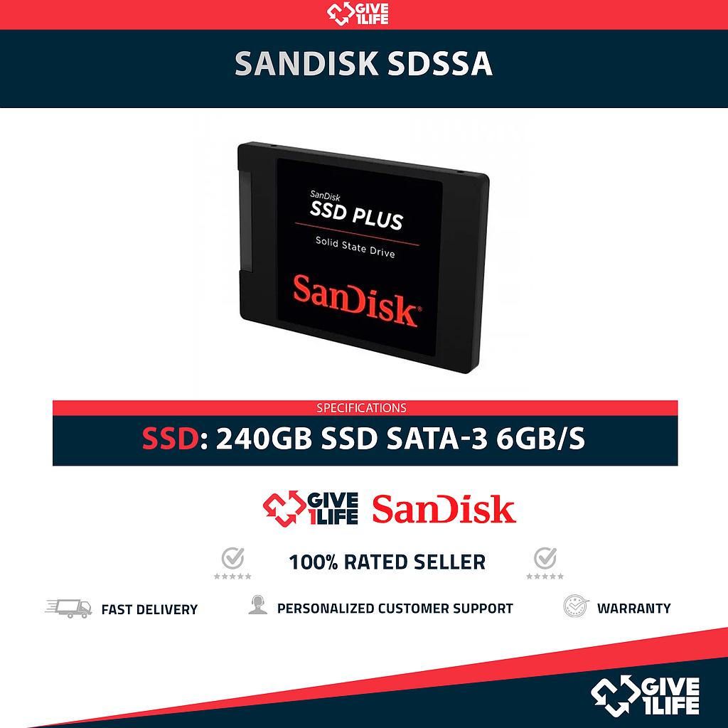 SANDISK SDSSA SSD 240GB 2.5" SATA 6GB/S