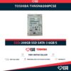 TOSHIBA THNSN8200PCSE SSD 200GB 2.5" SATA 6GB/S